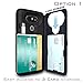 LG G6 Case, LG G6 Card Case, SKINU [USB Type C] [Teal] [Shockproof] [Dual Layer] [Card Slot] [Drop Protection] [Wallet] with Mirror and Adapter for LG G6 - Teal