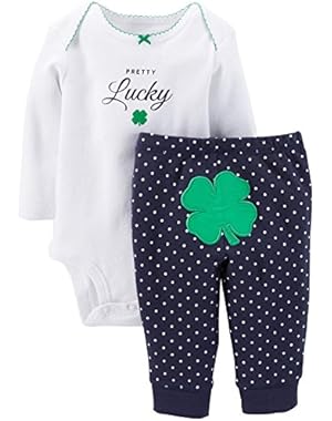 Carters Baby Girls' St. Paddy's Day Bodysuit & Pant Set