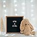 Black Felt Changeable Letter Board 12”x12” By Monet Office Art: Letterboard With Solid Oak Wood Frame & Mount Hook – Comes With 300 White Plastic Letters, Numbers & Punctuation Marks