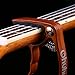 Ohuhu Guitar Capo for Acoustic, Electric Guitars, Ukulele, Zinc Alloy- Quick Change Guitar Capo With Free 5 Picks & Pick Holder(RoseWood Color), Acoustic Guitar Accessories Trigger Capo Key Clamp
