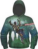 Star Wars Men's Boba Fett Jacket, Green, Medium