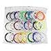 500 Linear Feet 3D Pen Filament Refills PLA 1.75mm with Unique Colors - 25 PACKS X 20feet, 2 Glow In Dark Colors by ZIRO3D