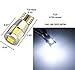 Bulbeats 6pcs T10 Led Bulbs Error Free 194 168 175 2825 W5W 158 161 T10 Wedge Interior Lights,License Plate light, Dome light,Map Courtesy Side light,Marker light.Xenon White(Best Value on the market)