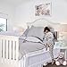 Toddler Bed Rail Guard for Convertible Crib, Kids Twin, Double, Full Size Queen & King (White-XL-2 pack)