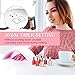 Nail Dryer UV Nail Lamp Fast Drying Gel Nail light LED Nail Lamp Shellac UV Light Gel Nail Polish Dryer Curing Lamp Shellac Light Lamp 24W with 2 Timer Setting Auto Infrared Sensor (White nail dryer)