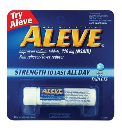 Aleve Pain Reliever/Fever Reducer Tablet 10-Count