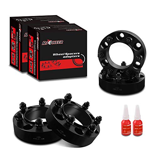 RICHEER Wheel Spacers 6x5.5 for Toyota Tacoma 4Runner/Tundra/FJ Cruiser/Isuzu/Lexus,1.25" Forged Spacer 6x139.7, 12x1.5 Studs& 106mm Center Bore