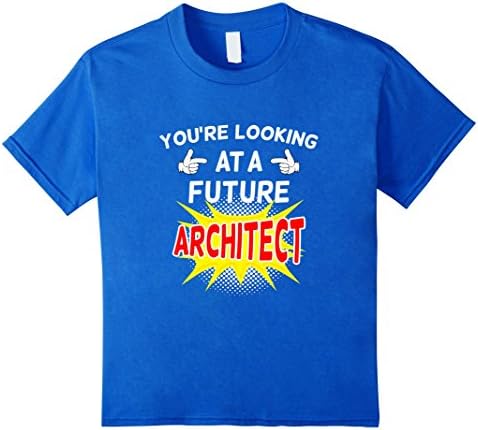 Kids Future Architect T-Shirt For Kids And Students 8 Royal Blue