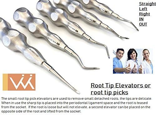 Dental Elevator Root Tip Elevators or root tip picks Set of 5
