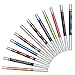 12pcs Eyeliner Lip Liner Eyebrow Pencil, Jmkcoz Colorful Eyebrow Makeup Pencil Lipliner Pen Cosmetic Set Kit Tool
