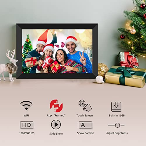 Frameo 8" Digital Photo Frame - Touch Screen, WiFi, 16GB Storage, Auto-Rotate, Share Photos Instantly Via App