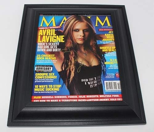 Avril Lavigne Sexy Sk8er Boi Authentic Signed Autographed Maxim Magazine Framed Loa At Amazon S Entertainment Collectibles Store