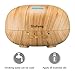 Sisfung Essential Oil Diffuser, 300mL Ultra Quiet Wood Grain Aromatherapy Diffuser With 7 Color LED, 4 Timer and Waterless Auto Shut-off Suitable for Baby, Old People and Young People