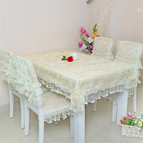 ALUK- idyllic lace rectangular coffee table cloth table cloth ( Size : 140*190 )