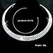 Fit&Wit Bridal Necklace Chokers Wedding Jewelry Crystal Rhinestone Collar Silver