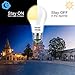 HEKEE Dusk to Dawn Sensor Light Bulbs LED A19 810 Lumens, Outdoor Porch Lights, 60 Watt Equivalent, Warm White 2700K Soft White Security Bulb(Auto on/Off), E26 Screw Base(4 Pack)