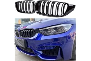 QITIAN Front Grill/Grilles Kidney Grill Replacement for BMW 4 Series F32 F33 F36 F80 F82(ABS, Gloss Black)
