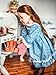 THE QUEEN'S TREASURES 18 Inch Doll Furniture, 1930's Style Wooden, Fully Assembled, Cook Stove & Oven, Compatible with American Girl Dolls Kitchens & Furniture