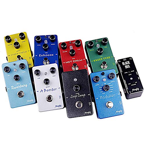 Mugig Electric Effects Pedal, Bass Guitar Effects Pedal, Multi-effects Pedal (Dark Blue)