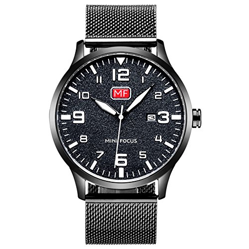 Men's Quartz Watches Classic Buniss Wristwatches Waterproof Luminous Hand Watches for Gentlemen Black/White