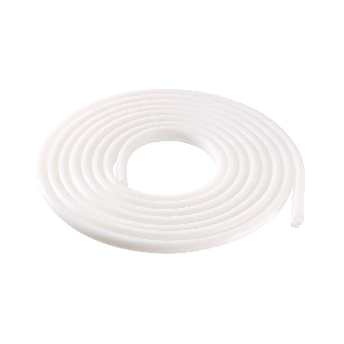 sourcing map T-Slot Mount Window Weatherstrip Seal 7mm Bulb Bubble for 5mm Slot 5 Meters Long White