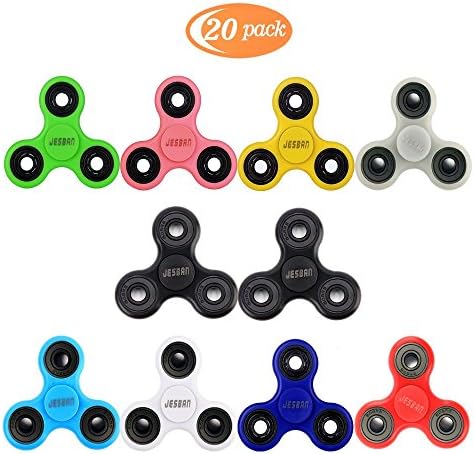Fidget Spinner 20 Bulk Pack Prime EDC Hand Tri Spinner Fidget Toy for Adults Boys Girls Kids To Relieve Stress Anxiety