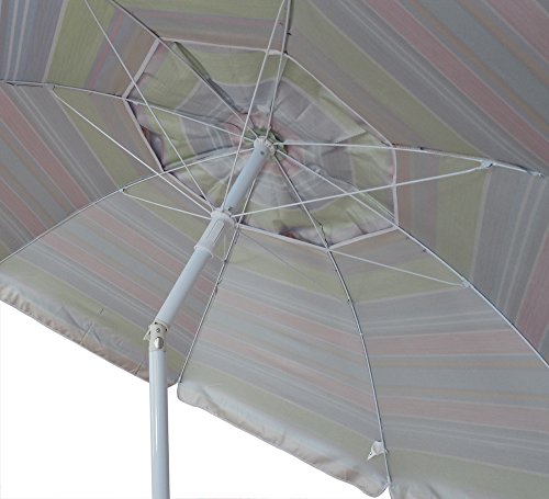 image for YATIO---7ft Beach Umbrella with Tilt and Integrated Long Sand Anchor, 