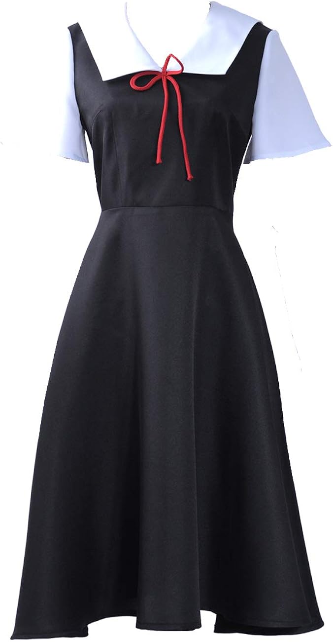 Amazon Com Cos Love Women Girl Kaguya Sama Love Is War Shinomiya Kaguya Cosplay Costume High School Uniform Dress Outfit Clothing