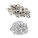 Ohaha 100pcs Road Mountain Bicycle Bike Alloy Brake Cable End Tips Crimps Ferrules Caps Silver Tone W 100pcs Bike Brake Cable caps