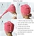 YYXR Microfiber Hair Drying Towel Ultra Absorbent Twist Hair Turban Drying Cap Hair Wrap (Rose)