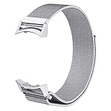 For Gear S2 SM-R720, TOOPOOT Milanese Magnetic Loop Stainless Steel Watch Band + Connector For Galaxy Gear S2 RM-720 (silver)