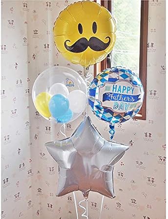 Amazon 父の日ギフト 父の日に贈りたい新感覚バルーンギフト電報 ヘリウムバルーン ダイアモンズ4b ヘリウムガス付き メッセージバルーン 風船 祝電 御祝 父の日 バルーンギフト電報 浮くバルーン ヘリウム缶付き お急ぎ便可能 風船 バルーン おもちゃ