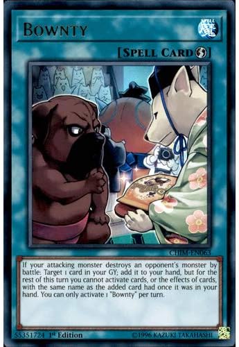 YuGiOh CHIM-EN063 1st Ed Bownty Ultra Rare Card Chaos Impact Single Card