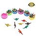 Mini Dinosaur Erasers, Pencil Erasers Mini Erasers Educational Dinosaur Animal Toys School Supplies Animal Erasers for Kids, 48 PCS