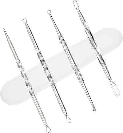Geebymol Blackhead Tool Kit Stainless Steel Spot Treatment 4-Piece