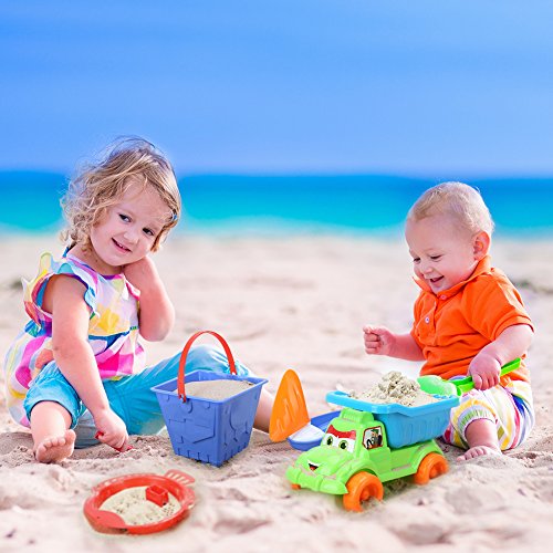 image for KKONES   Kids Beach Sand Toy Models Set (23PCS)Building Kits Reusable 