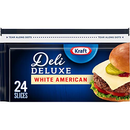 Kraft Deli Deluxe White American Cheese Slices, 24 ct Bag in Saudi