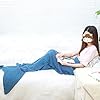 Tail-Mermaid-Coperta-uncinetto-Maglieria-morbido-Sacco-a-pelo-Soggiorno-mano-Quilt-Tutte-le-stagioni-divano-Snuggle-Tappeto-Migliore-Moda-Compleanno-Natale-Regalo