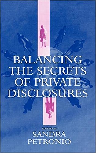 Book cover for Balancing the secrets of private disclosures