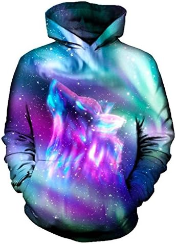 buybuybuysell Unisex Pullovers Sweatshirts Space Station Astronauts Hoodies 3D Print Hip Hop Sportswear Tracksuit Hooded