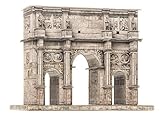 Keranova 350 Clever Paper 121 Piece Arch of Constantine, Roma, Italy 3D Puzzle, 16 x 8.5 x 13 cm, 1/180 Scale, Multi Color