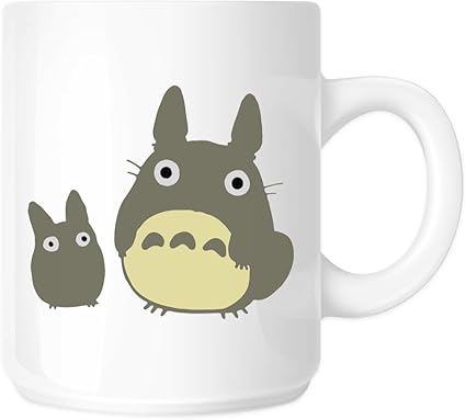 Amazon トトロ文字inspiredグレーstudio Ghibli 11オンスコーヒーマグ Bargain Max Decals グラス タンブラー