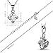 BlingGem Platinum Plated Swarovski Zirconia Necklace with Solitaire Round Cut Pendant (0.8cttw), 18
