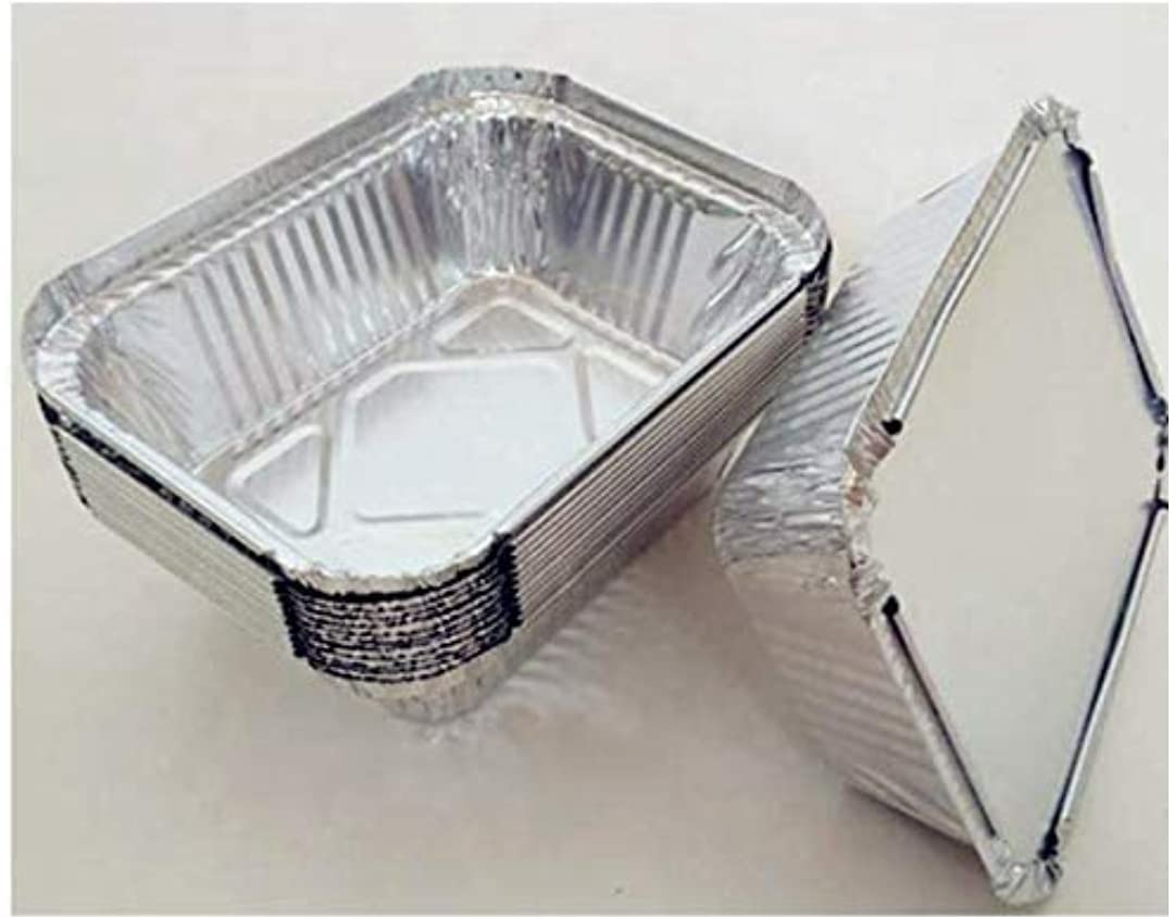 Buy Aluminium Food containers with lid Food Storage 450ml Pack of 30