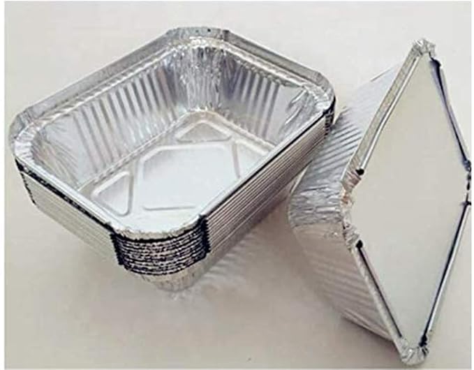 Buy Aluminium Food containers with lid Food Storage 450ml Pack of 30