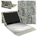 HP Spectre x2 12 Case,Mama Mouth 2-in-1 Romovable Portfolio PU Leather Folio Stand Cover for HP Spectre x2 12 12-a000 Series Detachable Flagship High Performance 12 inch Laptop PC,Map White