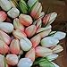 The Wreath Depot Coral Tulip Front Door Wreath 19 Inch, Stunning Silk Full Front Door Wreath, Designed in USA