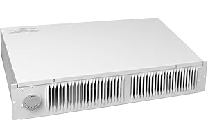 Upgraded 112 Electric Kickspace heater with thermostat, covers 150 sq. ft. at factory-rated voltage, suitable for kitchens, b