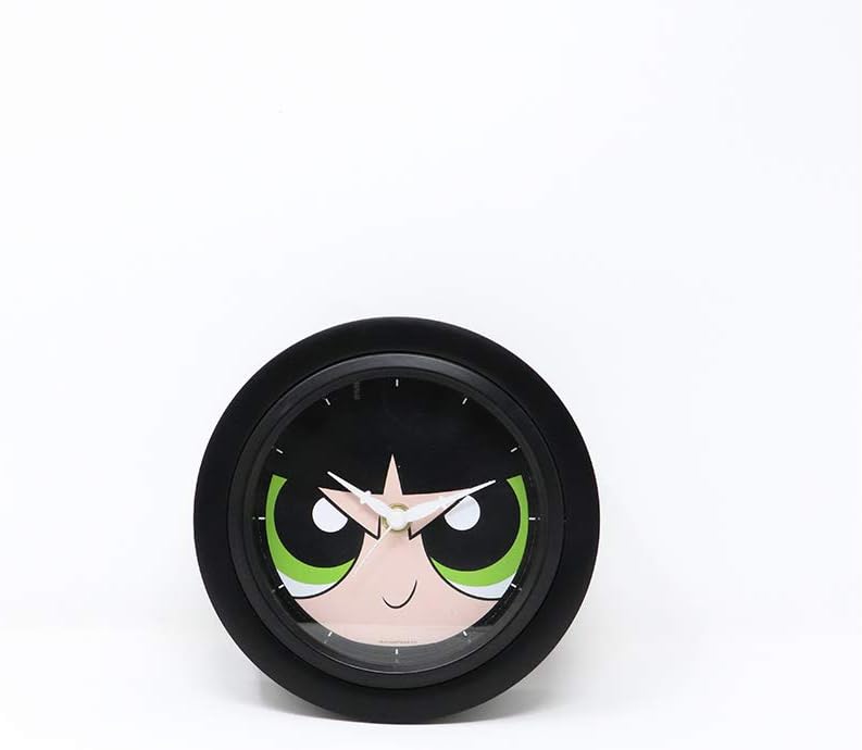 POPxo Powepuff Girls - Buttercup Face Table Clock | 6.1", Round, Imported Grade Plastic Dial | Room Decor Items