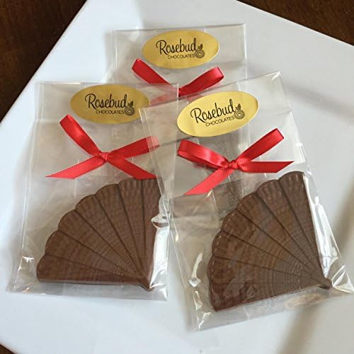 12 Chocolate FAN Candy Party Favors